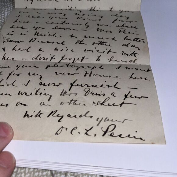 2 Letters Dr Carl Perin Palm Reader Clairvoyant Read Pope Hotel Gerard New York - Picture 2 of 5